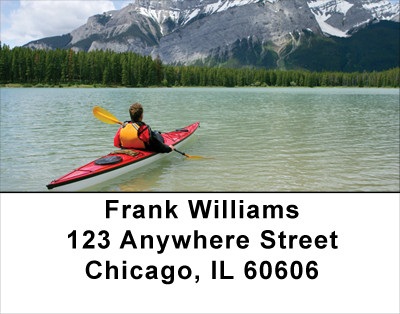 Serenity On The Kayak Address Labels | LBSAI-08