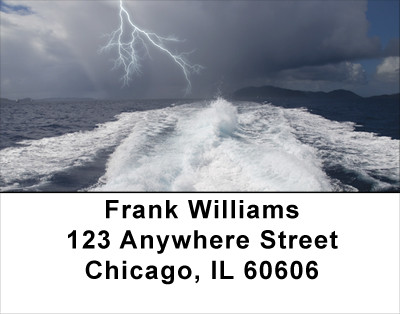 Boat Wakes Address Labels | LBSAI-11