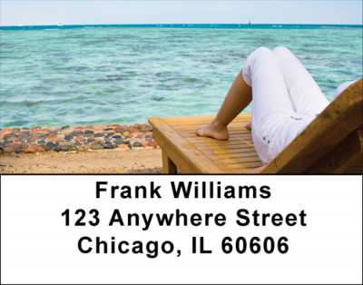 Beach Scenery Address Labels | LBSCE-19