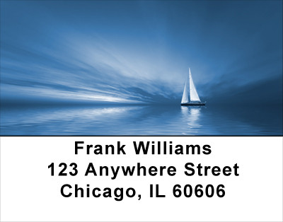 Beachy Blues Address Labels | LBSCE-20