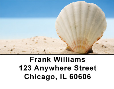 Beach Stripes Address Labels | LBSCE-25