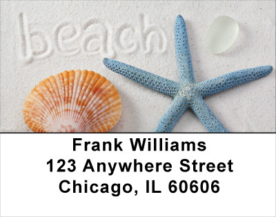 Beachy Blue Address Labels | LBSCE-27