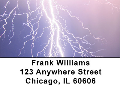 Electrical Storm Address Labels | LBSCE-38