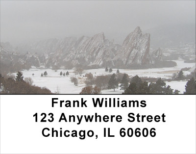 Wintered Foothills Address Labels | LBSCE-49