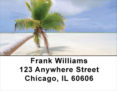 Palms On Beach Address Labels | LBSCE-54