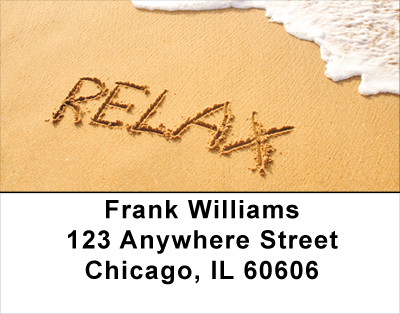 Relax And Unwind Address Labels | LBSCE-58