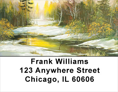 Winter Sunrise Address Labels | LBSCE-68