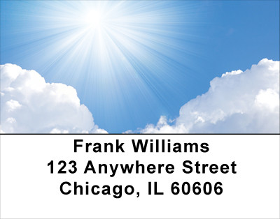 Sun Rays Address Labels | LBSCE-78