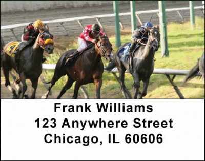Horse Racing Address Labels | LBSPO-08