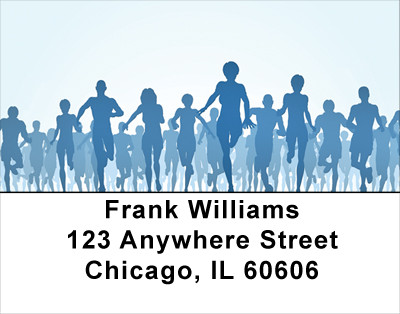 Marathon Runners Address Labels | LBSPO-47
