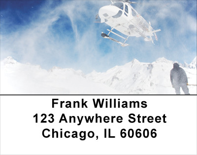 Helicopter To Top Address Labels | LBSPO-49