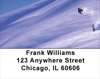 Winter On The Board Address Labels | LBSPO-58