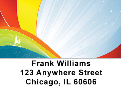 Windsurfing Abstract Address Labels | LBSPO-60