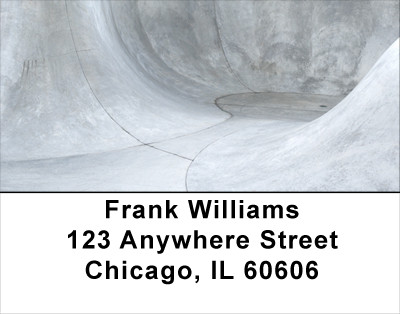 Skateboarding Concrete Address Labels | LBSPO-79