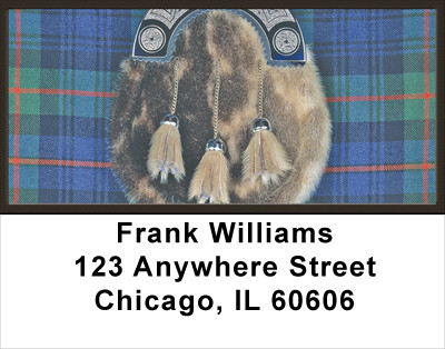 Plaids And Medallion Address Labels | LBTVL-09