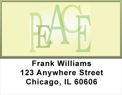 P E A C E Address Labels | LBWIS-09