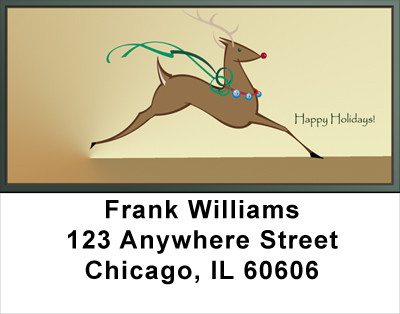 Christmas Reindeer Address Labels | LBXMS-27