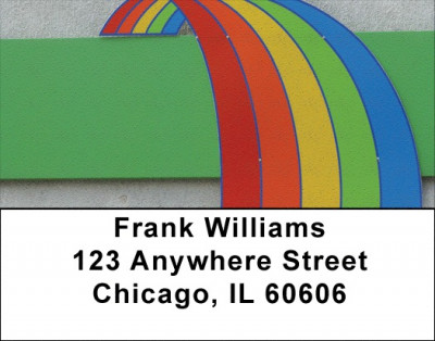 Rainbow Road Address Labels | LBZABS-02