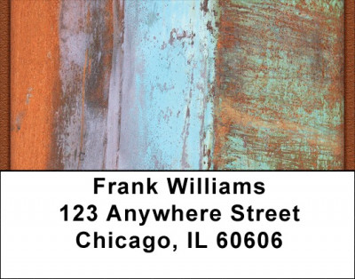 Rusty Metals Address Labels | LBZABS-08