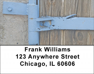 Metal Wood Stone Address Labels | LBZABS-24