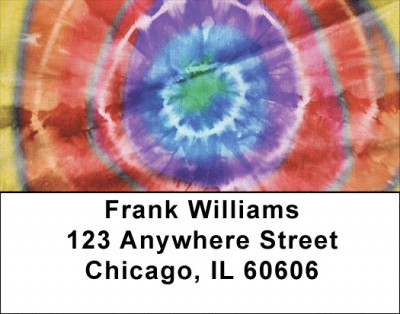 Tie Dye Address Labels | LBZABS-54