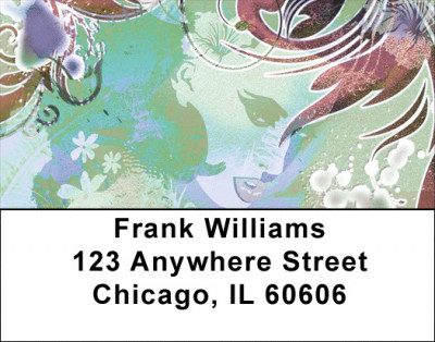 Abstract Of Women Address Labels | LBZABS-63