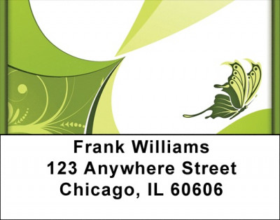 Butterflies Go Green Address Labels | LBZABS-64