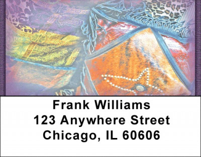 African Influences Address Labels | LBZAFR-09