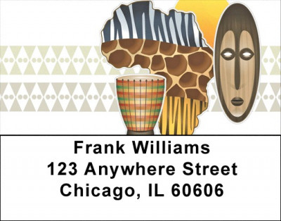 Black History Flat Address Labels | LBZAFR-14