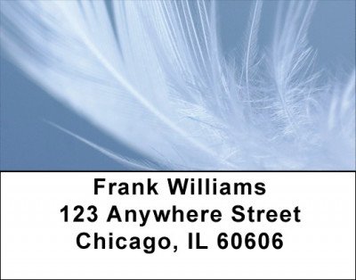 Swan Feathers Address Labels | LBZANJ-78