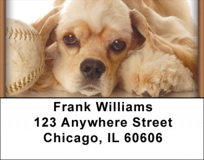 Cocker Spaniel Puppies Address Labels | LBZDOG-06