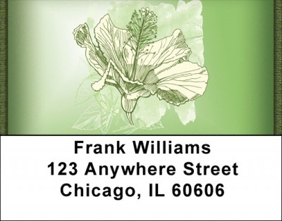 Hibiscus - Yummy Hibiscus Address Labels | LBZFLO-64
