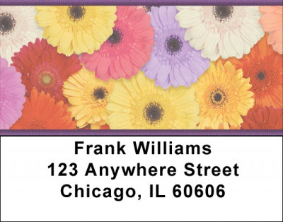 Retro Garden Address Labels | LBZFLO-74