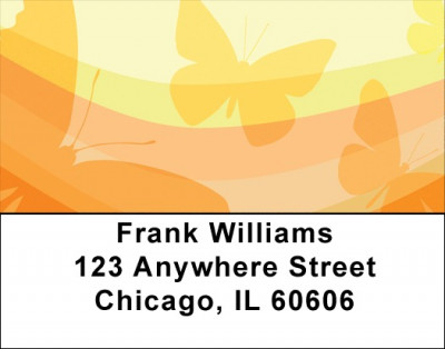 Rainbow Of Butterflies Address Labels | LBZGEP-14