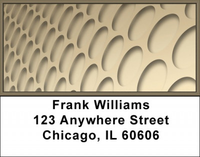 Taupe Circles Address Labels | LBZGEP-25