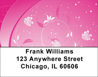 Hot Pink Nights Address Labels | LBZGEP-27
