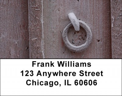 Frosty Wood Address Labels | LBZGEP-29