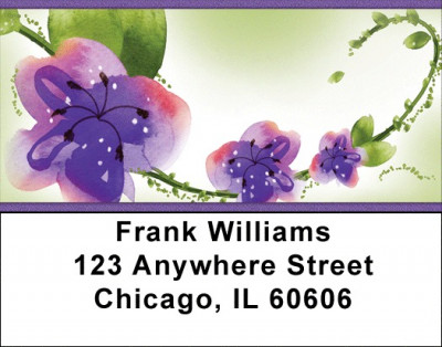 Morning Glory Address Labels | LBZNAT-31