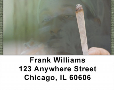 Rasta Man Address Labels | LBZPAT-34