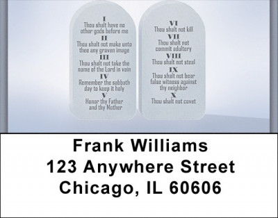 Christian - Ten Commandments Address Labels | LBZREL-23