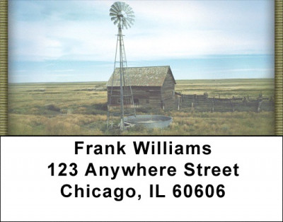 Barns on the Prairie Address Labels | LBZSCE-05