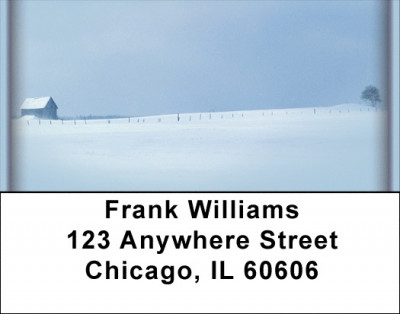 Winter on the Prairie Address Labels | LBZSCE-07