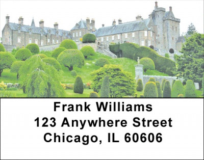 European Castles Topiary Gardens Address Labels | LBZSCE-13
