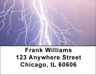 Electrical Storm Address Labels | LBZSCE-38