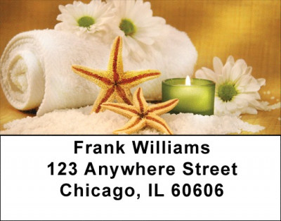 Seashells - Spa Time Address Labels | LBZSCE-61