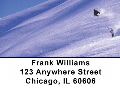 Winter On The Board Address Labels | LBZSPO-58