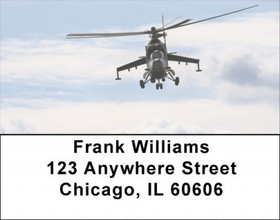 Military Choppers Address Labels | LBZTRA-21