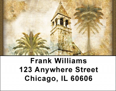 Old World Architecture Address Labels | LBZTVL-06