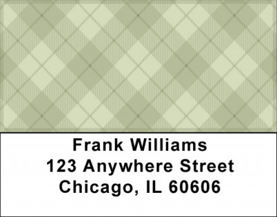 Plaids And Medallion Address Labels | LBZTVL-09