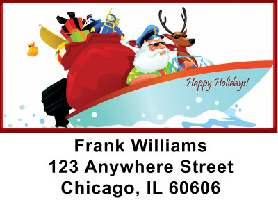 Boater's Holiday Greetings Address Labels | LBZXMS-37